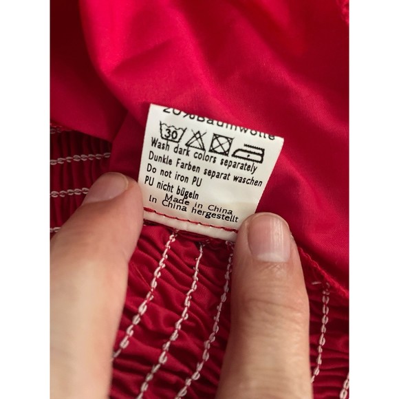 Scarlet Darkness Renaissance Corset Style Full Sleeve Ruffled Neck Red Top M - Picture 6 of 9